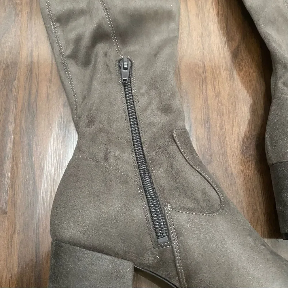 Ivanka Trump Over the Knee Gray Boots